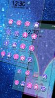 Glitter Zipper Theme captura de pantalla 1