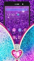 Glitter Zipper Theme captura de pantalla 2