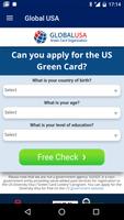 Global USA Green Card plakat
