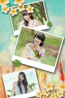 Square Frame Photo Collage plakat