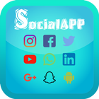 Icona global sosial networks offisial