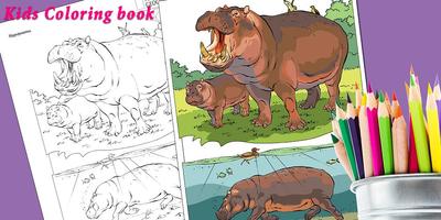 Coloring Sketch Book for Kids - Kinder Garden Kids Affiche