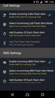 Flashlight Alert on call & sms capture d'écran 2