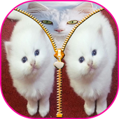 Cat Zipper Screen Lock icon