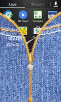 Jeans Zipper Screen Lock اسکرین شاٹ 2