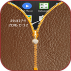 Leather Zipper Screen Lock icono