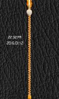 Leather Zipper Screen Lock capture d'écran 2