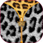 Leopard Zipper Screen Lock ikon