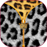 Leopard Zipper Screen Lock icône