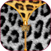 Leopard Zipper Screen Lock icon