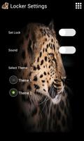 پوستر Leopard Zipper Screen Lock