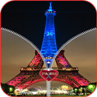 Paris Zipper Screen Lock HD آئیکن