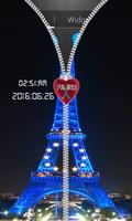 Paris Zipper Screen Lock HD اسکرین شاٹ 3