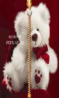 Teddy Bear Zipper Screen Lock ภาพหน้าจอ 3