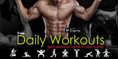 Daily Fitness Workouts - Exerc โปสเตอร์