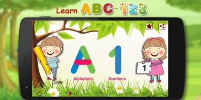 Learn ABC-123, Kids Learning A poster