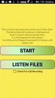 Hidden Call Audio Recorder (updated) screenshot 1