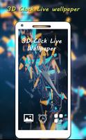 3D Clock Live Wallpaper โปสเตอร์