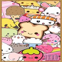 Cute Kawaii Wallpaper Affiche