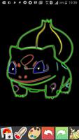 Draw Glow Pokemon 截图 2