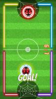 Air Hockey Soccer -Ladybug War capture d'écran 1