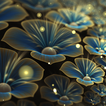 glowing flowers live wallpaper