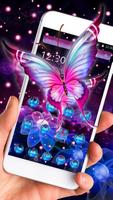 2 Schermata Glowing Purple Butterfly Theme