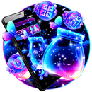 Neon leuchtende Flasche Thema APK