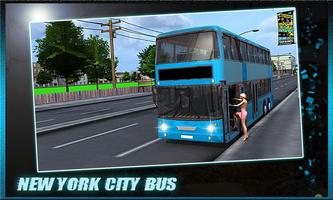 Poster nuov York città bus simulatore