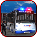 police bus flics transporteur icône