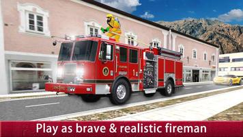 बचाव अग्निशामक सिम्युलेटर - आग ब्रिगेड खेल स्क्रीनशॉट 2