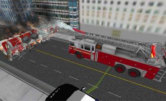 消防员卡车救援3D 海报