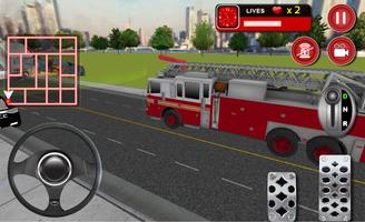 Fire Fighter Truck salvamento imagem de tela 2