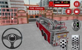 3D Bombero Camión de Rescate captura de pantalla 3