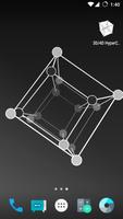 نمط خلفيات 3D/4D فرط مكعب الملصق