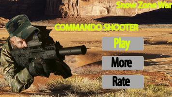 Commando Shooter Snow Zone War Affiche