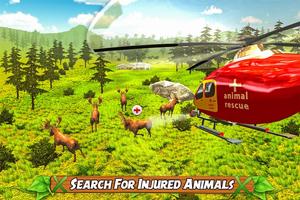 Helicóptero rescue animals sim Poster