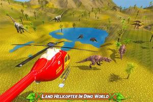 Dinosaur Rescue Helicopter Affiche
