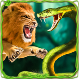 Wild Lion vs Angry Anaconda icône