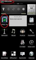 برنامه‌نما VPNC Widget عکس از صفحه