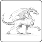Como dibujar un dragón icono