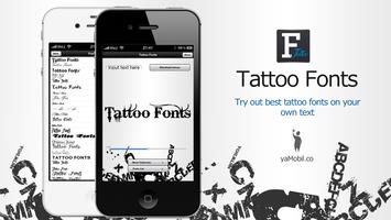 Text Tattoo Designer โปสเตอร์