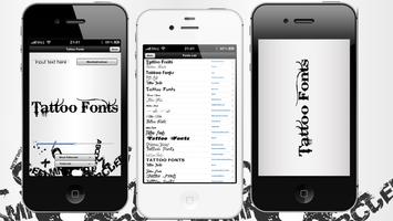 Tatouage Texte Fonts capture d'écran 1