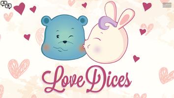 Poster Love Dices Bunny and Teddy