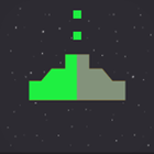 Space 8 bit - 8 stars ship gun icon