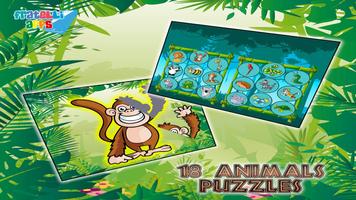 Jogos da selva Jigsaw Crianças imagem de tela 2