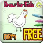 Draw for Kids, Farm Animal icône