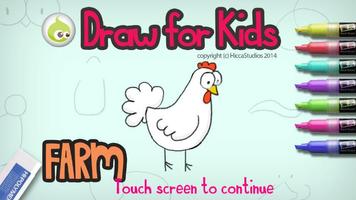 Draw for Kids, Farm Animal Cartaz