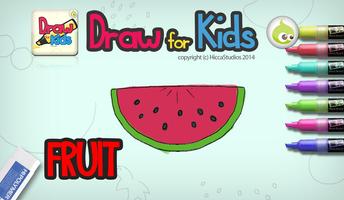 Draw for Kids, Fruit Affiche