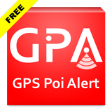 GPS Poi Alert Free आइकन